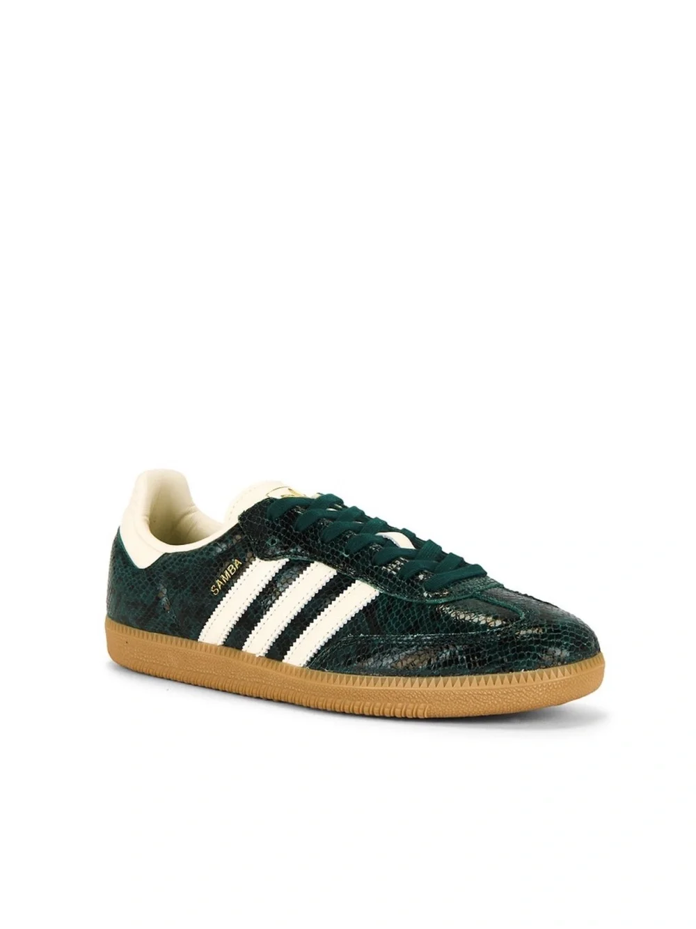 ADIDAS ORIGINALS Samba OG Sneaker in Cream White & Collegiate Green